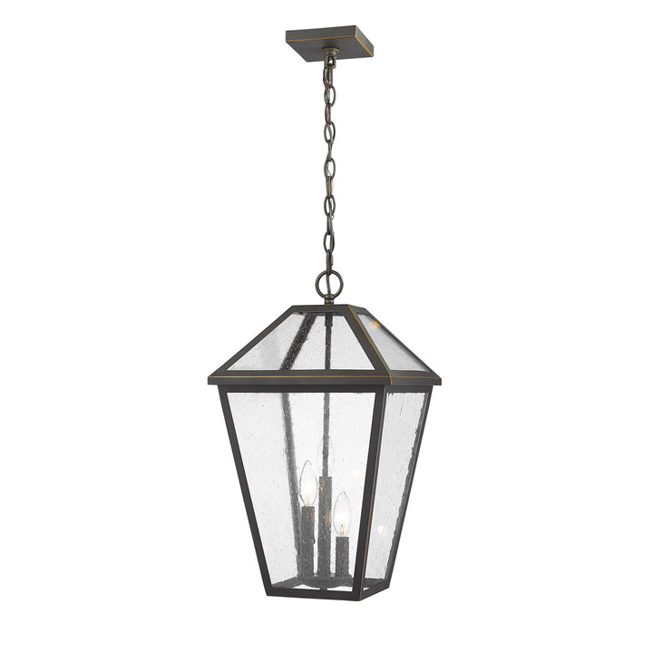 3 Light Outdoor Chain Mount Ceiling Fixture by Z-Lite