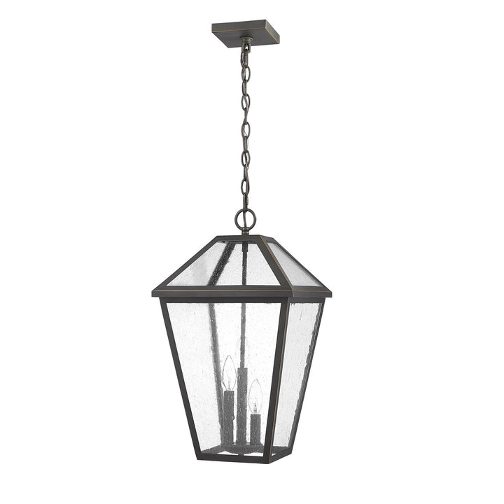 3 Light Outdoor Chain Mount Ceiling Fixture