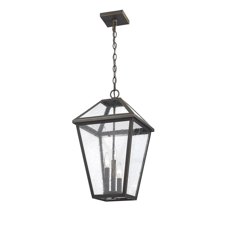 3 Light Outdoor Chain Mount Ceiling Fixture