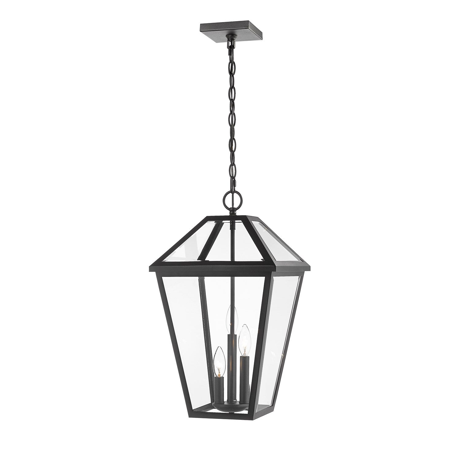 3 Light Outdoor Chain Mount Ceiling Fixture by Z-Lite