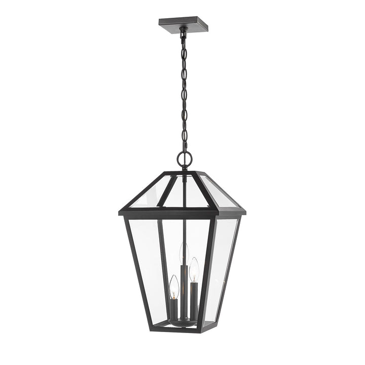 3 Light Outdoor Chain Mount Ceiling Fixture by Z-Lite