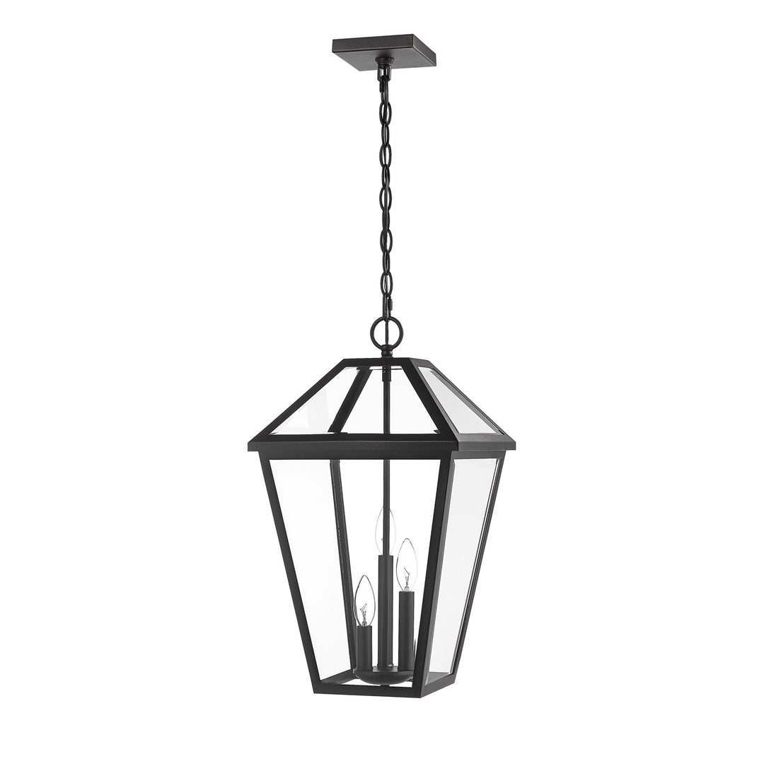 3 Light Outdoor Chain Mount Ceiling Fixture