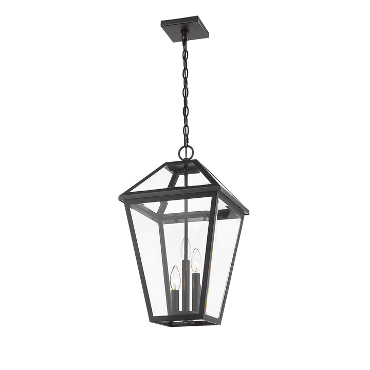 3 Light Outdoor Chain Mount Ceiling Fixture