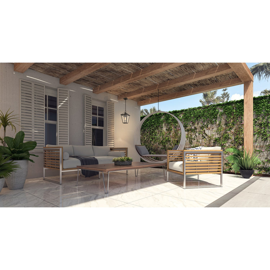 1 Light Outdoor Chain Mount Ceiling Fixture