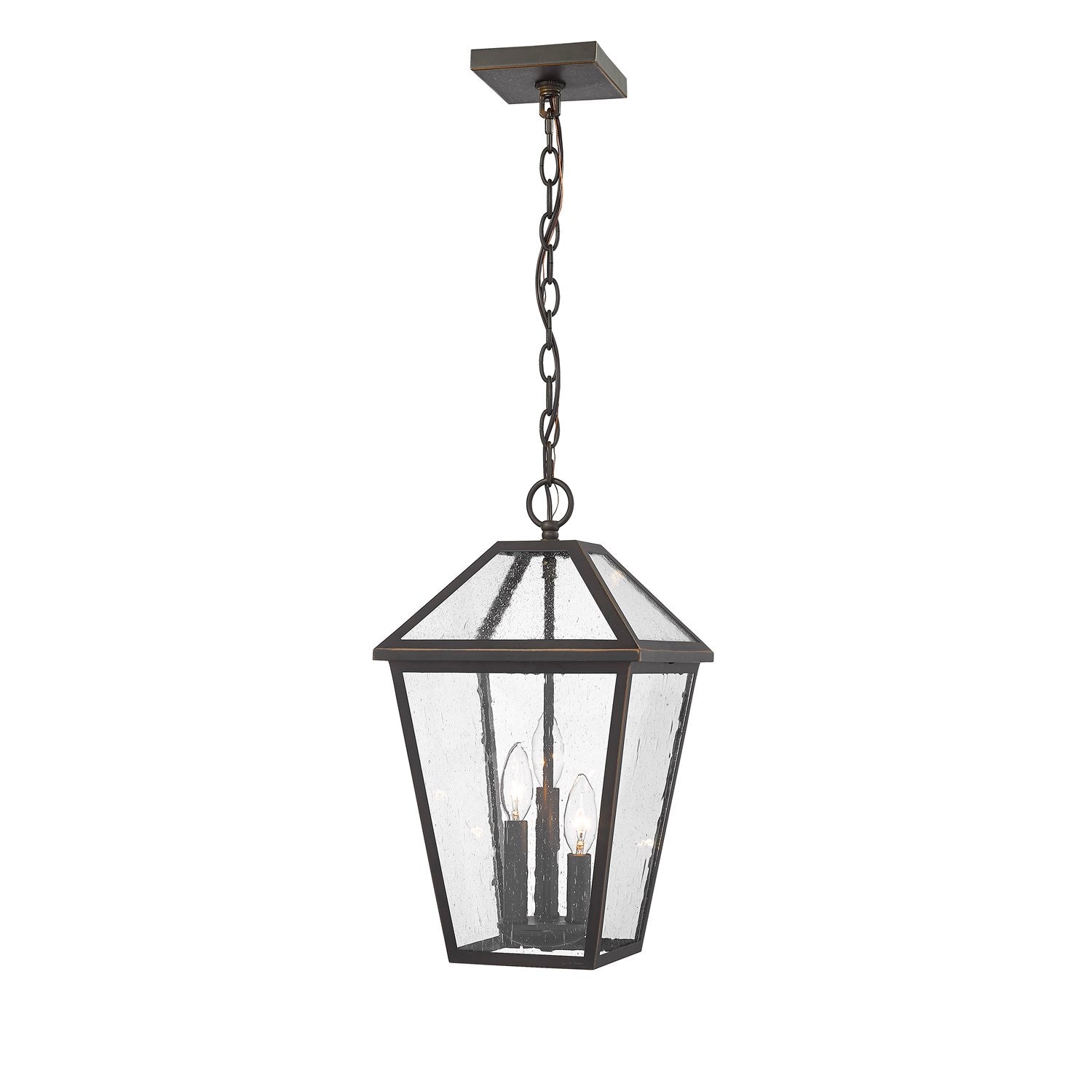 3 Light Outdoor Chain Mount Ceiling Fixture by Z-Lite