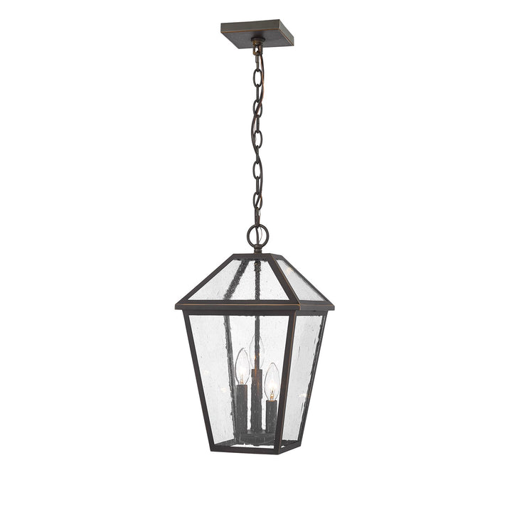 3 Light Outdoor Chain Mount Ceiling Fixture by Z-Lite