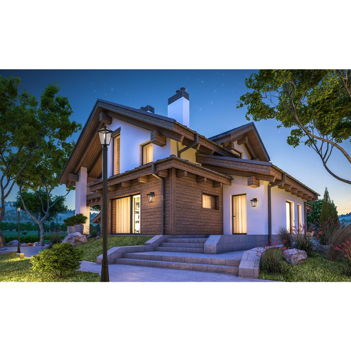 3 Light Outdoor Chain Mount Ceiling Fixture
