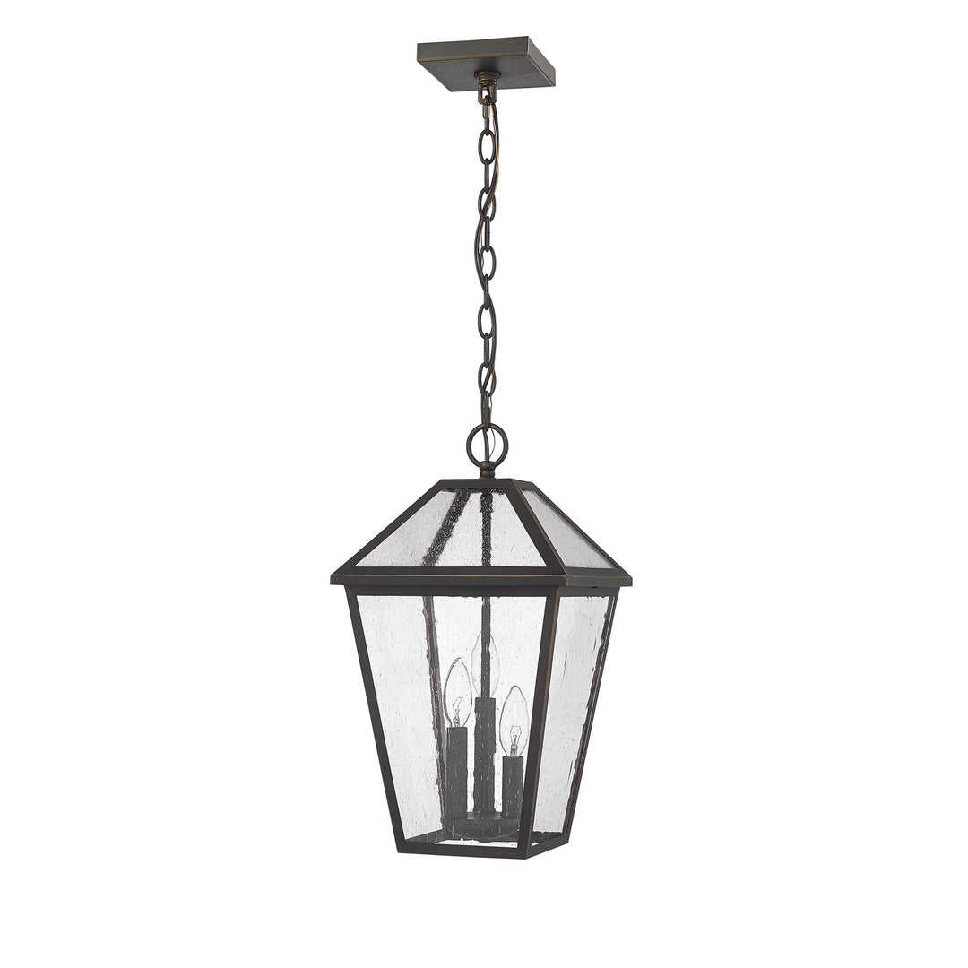 3 Light Outdoor Chain Mount Ceiling Fixture