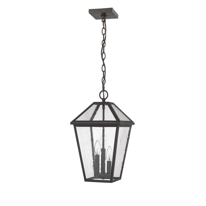 3 Light Outdoor Chain Mount Ceiling Fixture