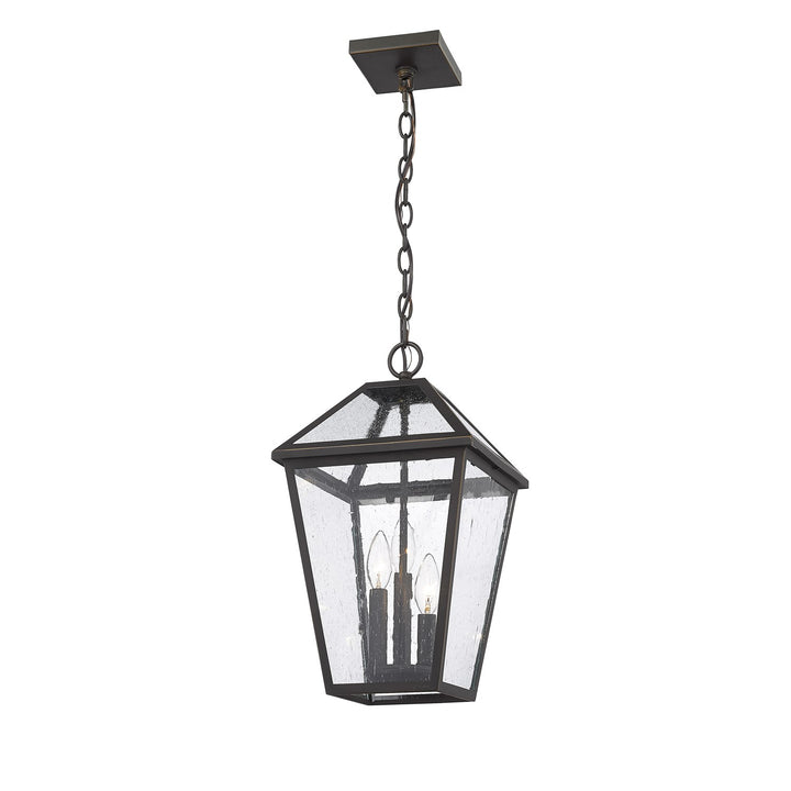 3 Light Outdoor Chain Mount Ceiling Fixture