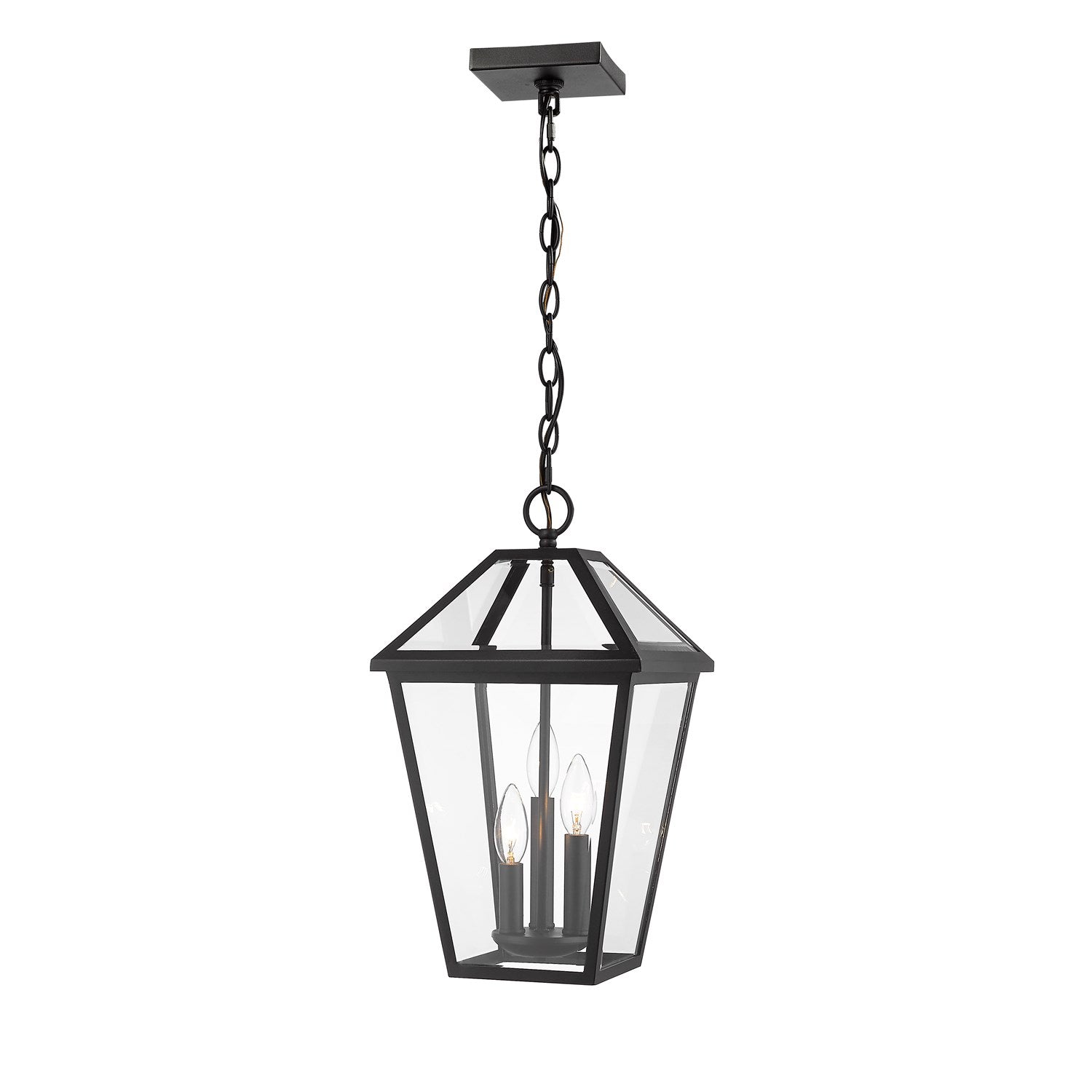 3 Light Outdoor Chain Mount Ceiling Fixture by Z-Lite