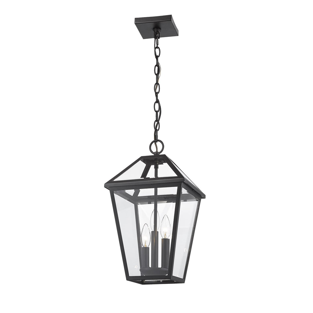 3 Light Outdoor Chain Mount Ceiling Fixture