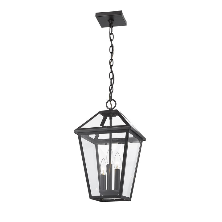 3 Light Outdoor Chain Mount Ceiling Fixture