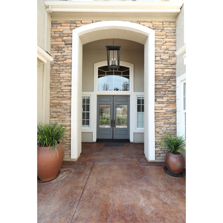 4 Light Outdoor Chain Mount Ceiling Fixture