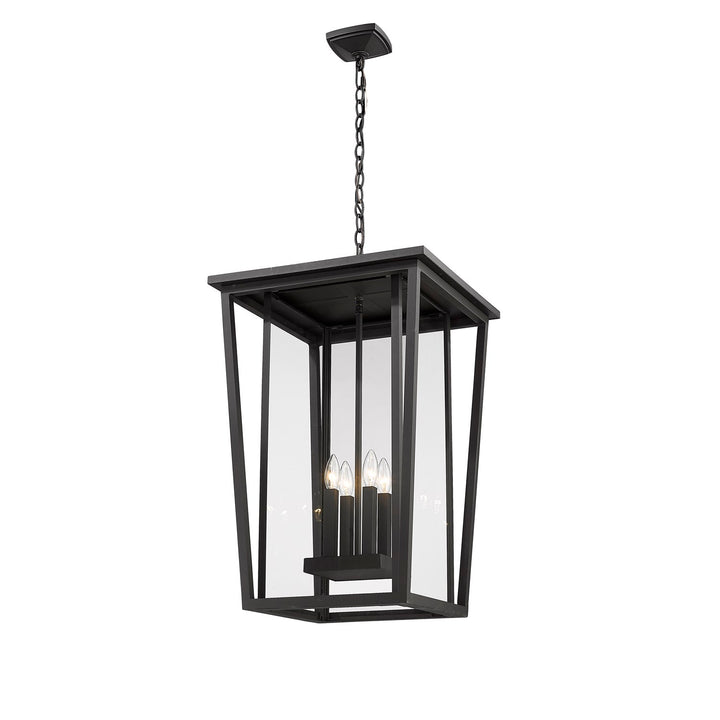 4 Light Outdoor Chain Mount Ceiling Fixture
