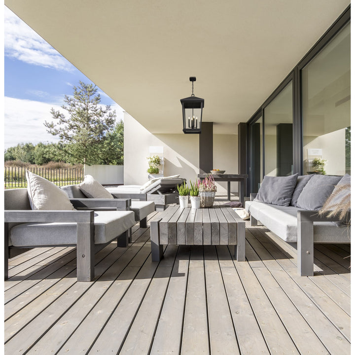 4 Light Outdoor Chain Mount Ceiling Fixture