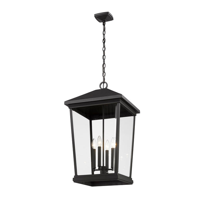 4 Light Outdoor Chain Mount Ceiling Fixture