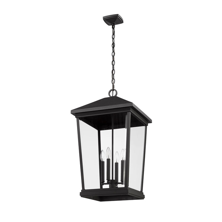 4 Light Outdoor Chain Mount Ceiling Fixture