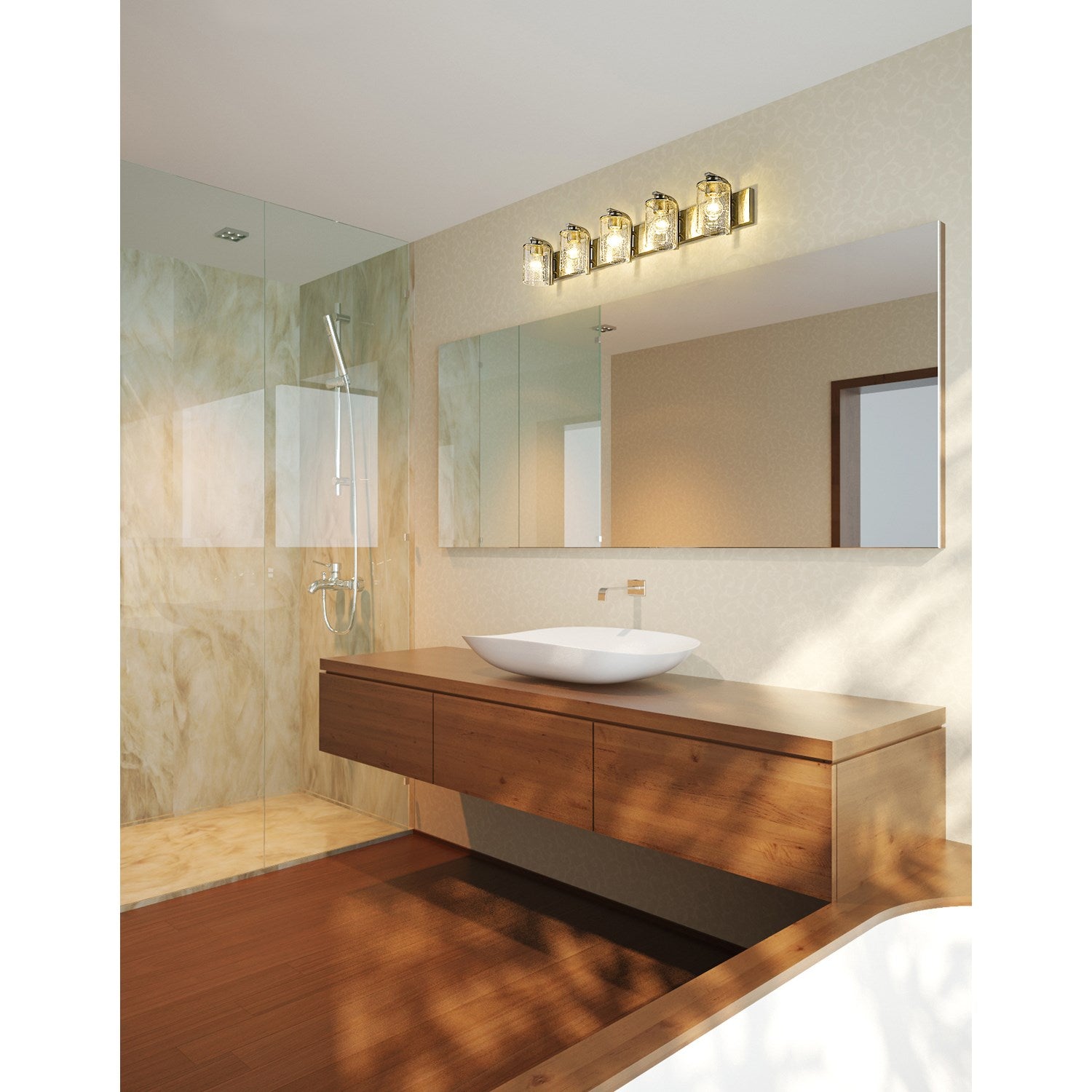 5 Light Vanity