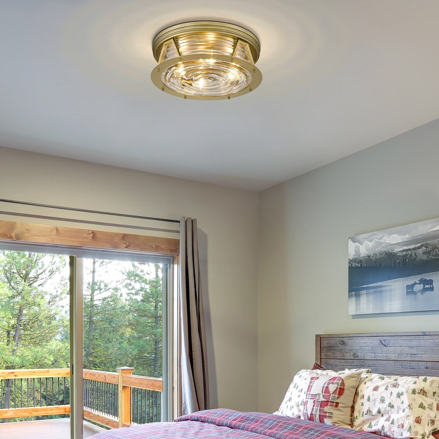 4 Light Flush Mount