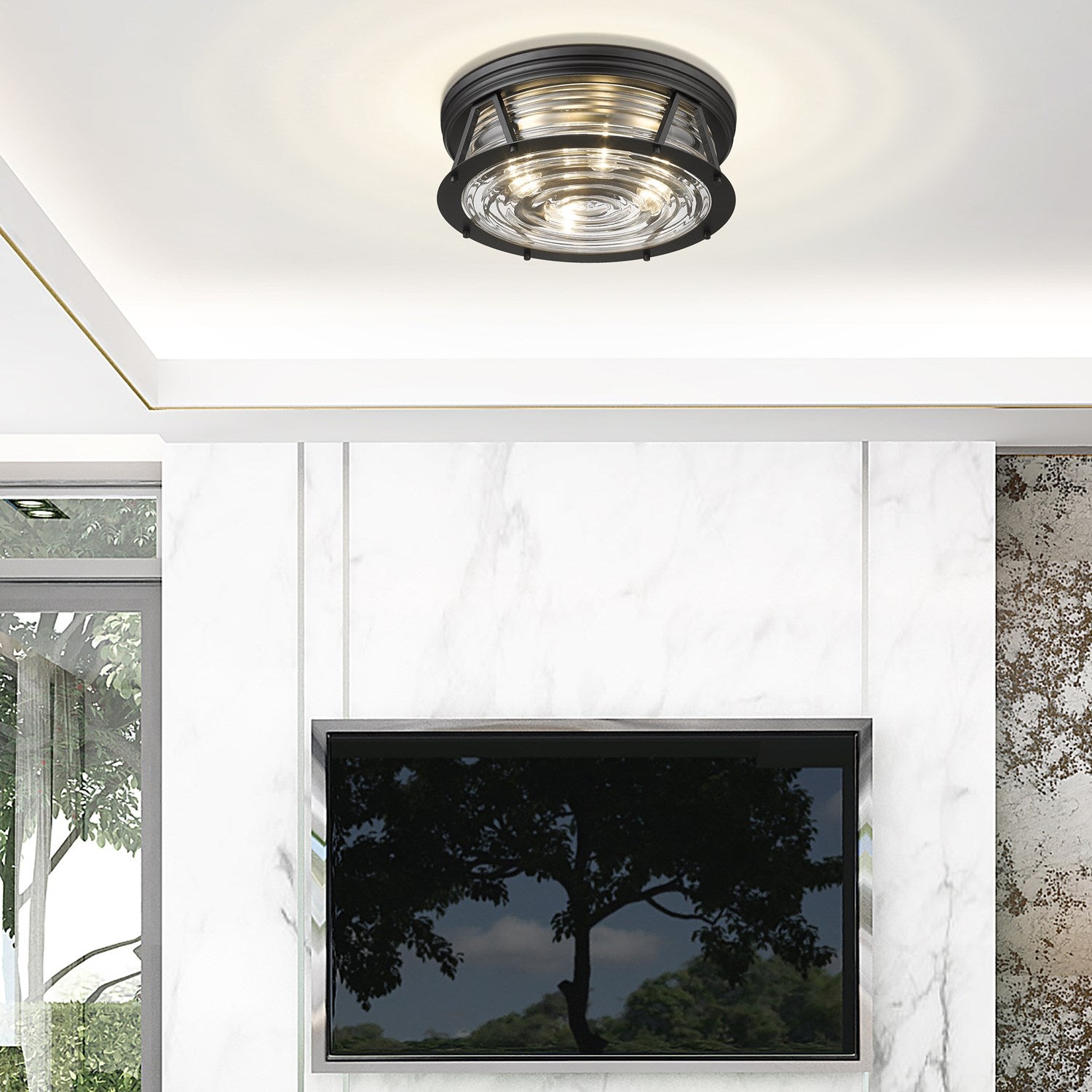 4 Light Flush Mount