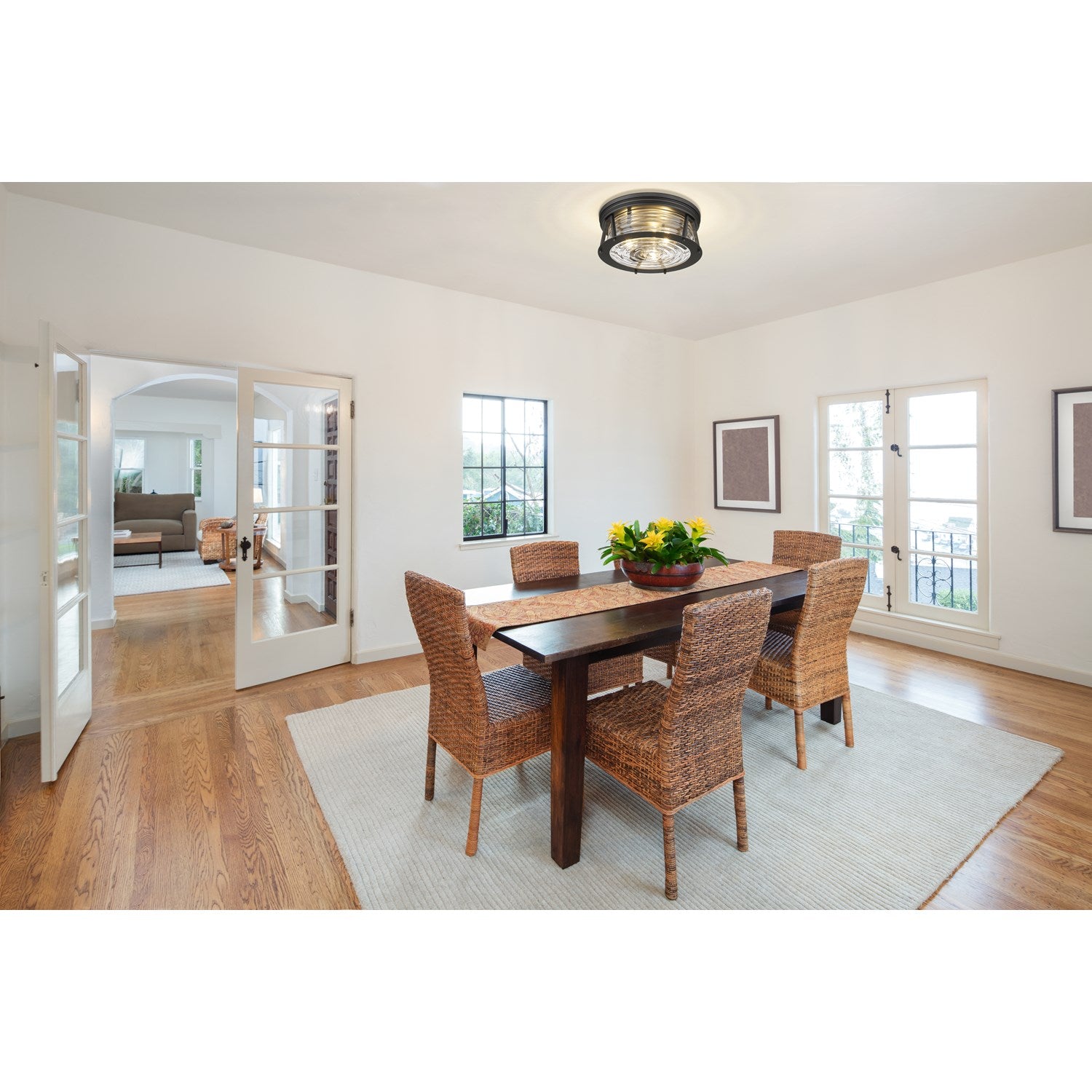3 Light Flush Mount