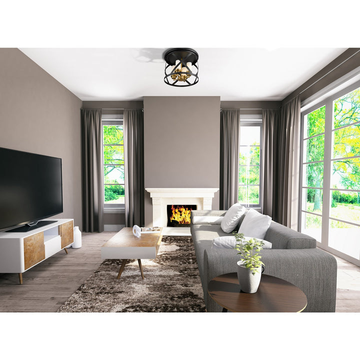 4 Light Flush Mount