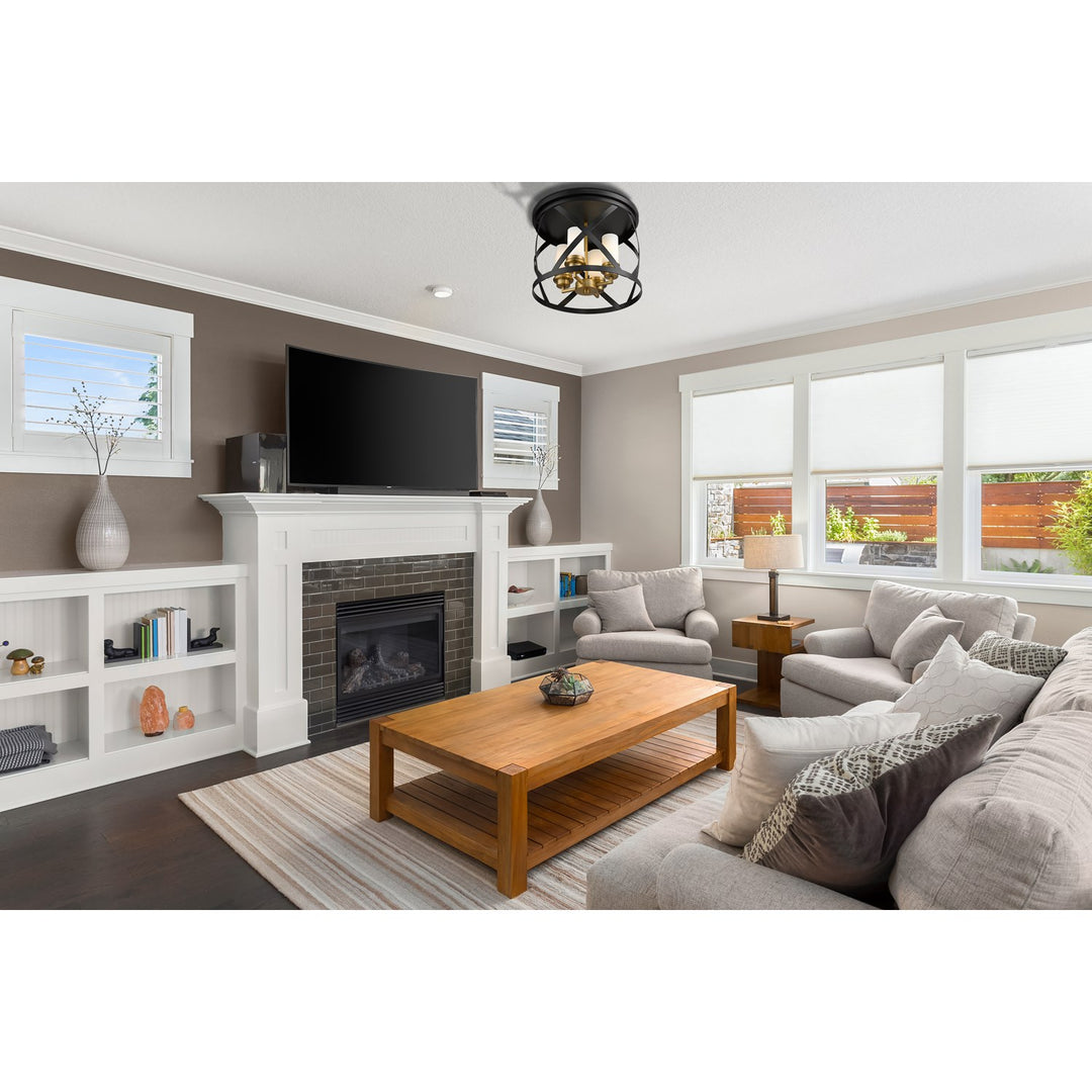4 Light Flush Mount