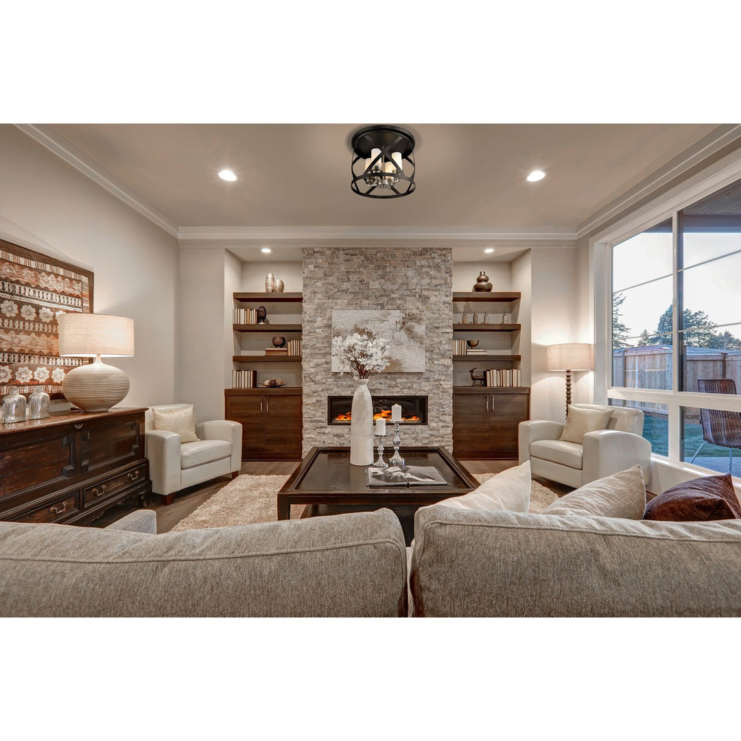 4 Light Flush Mount