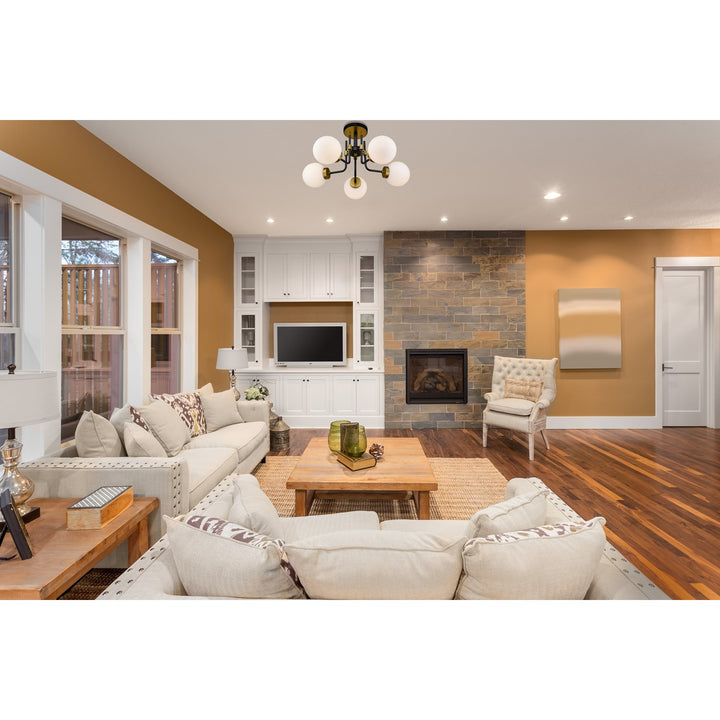 5 Light Semi Flush Mount