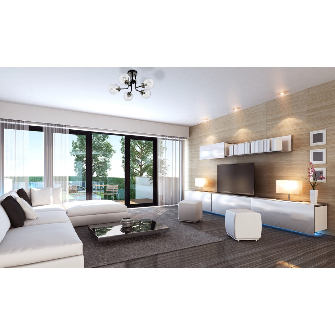 5 Light Semi Flush Mount