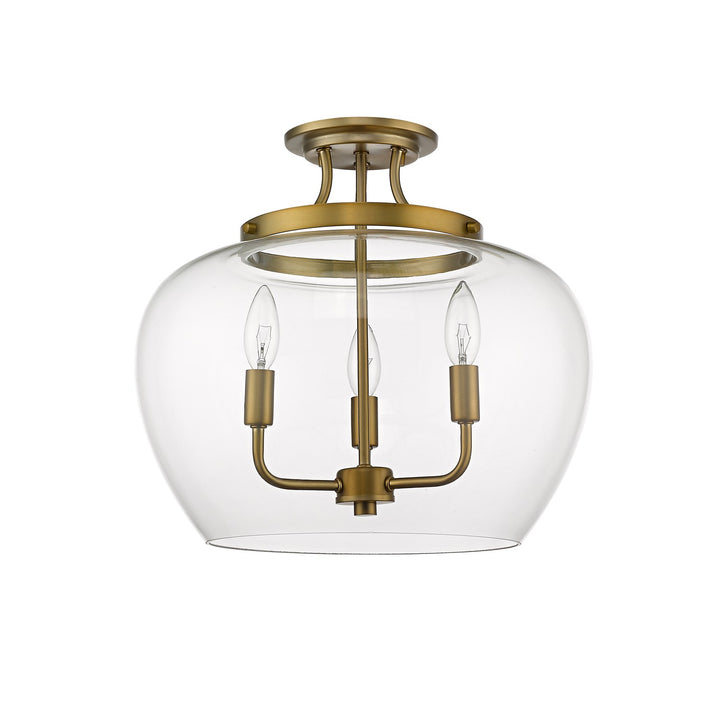 3 Light Semi Flush Mount