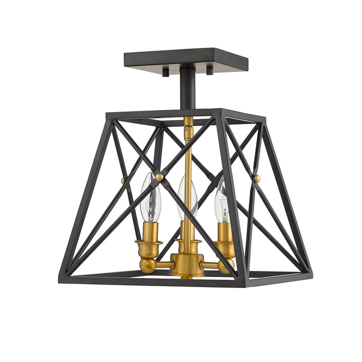 3 Light Semi Flush Mount