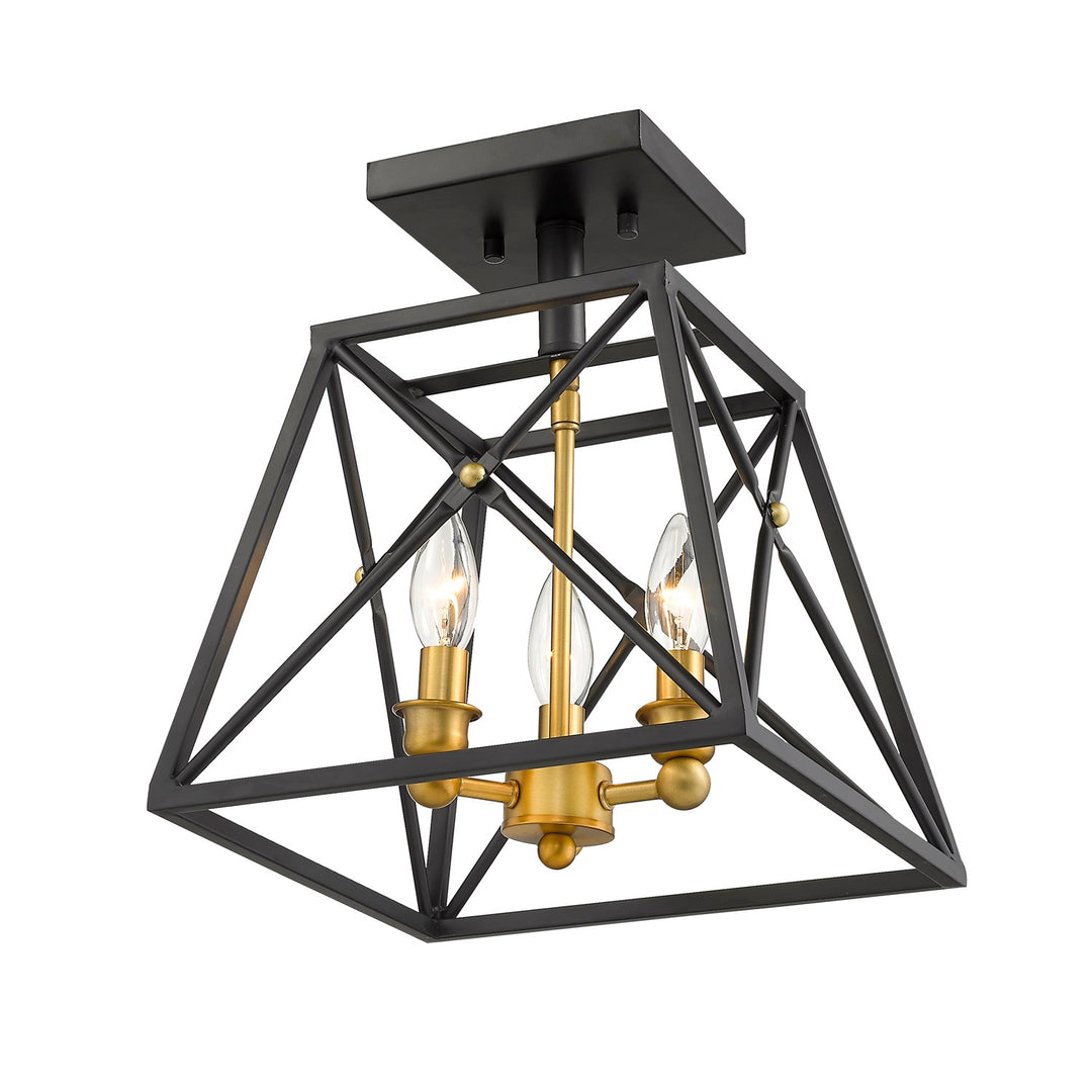 3 Light Semi Flush Mount