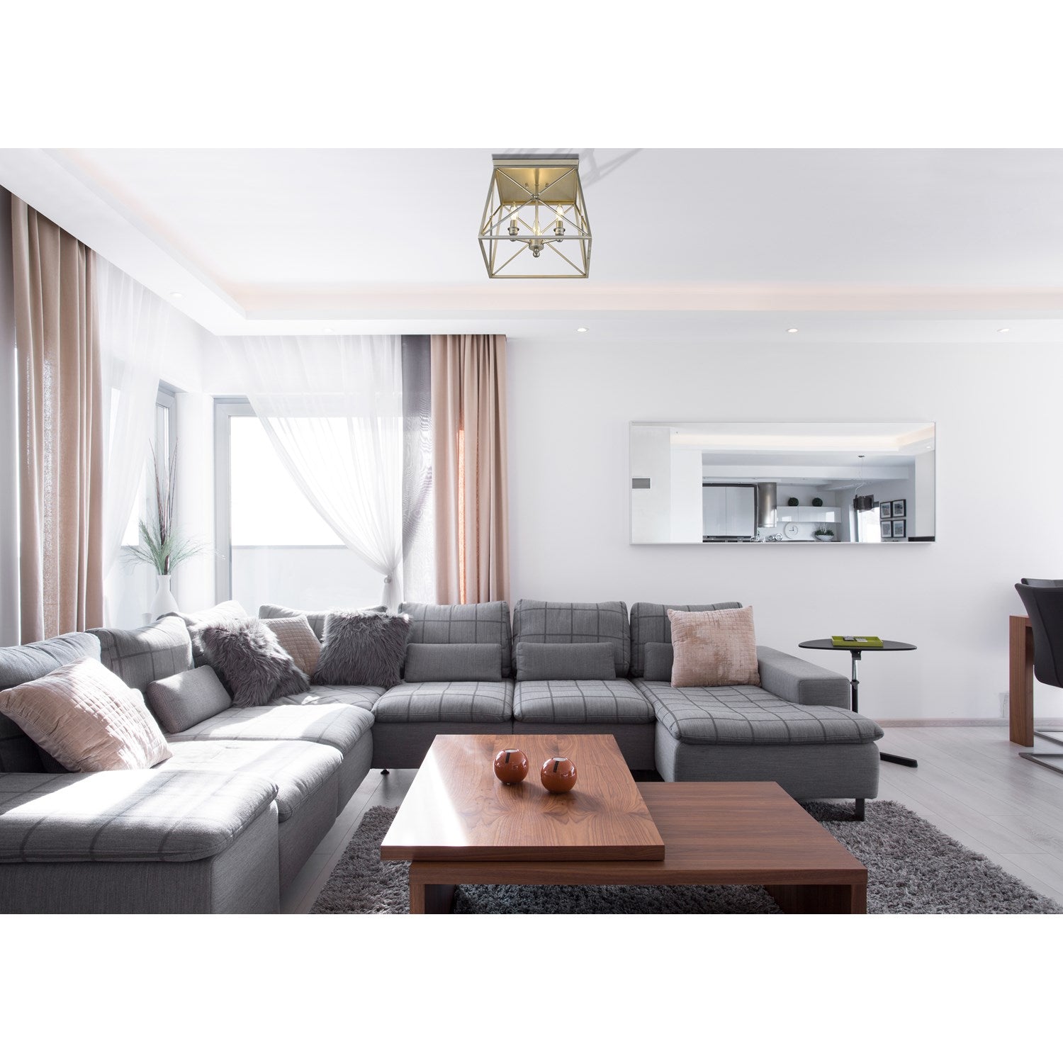 3 Light Flush Mount