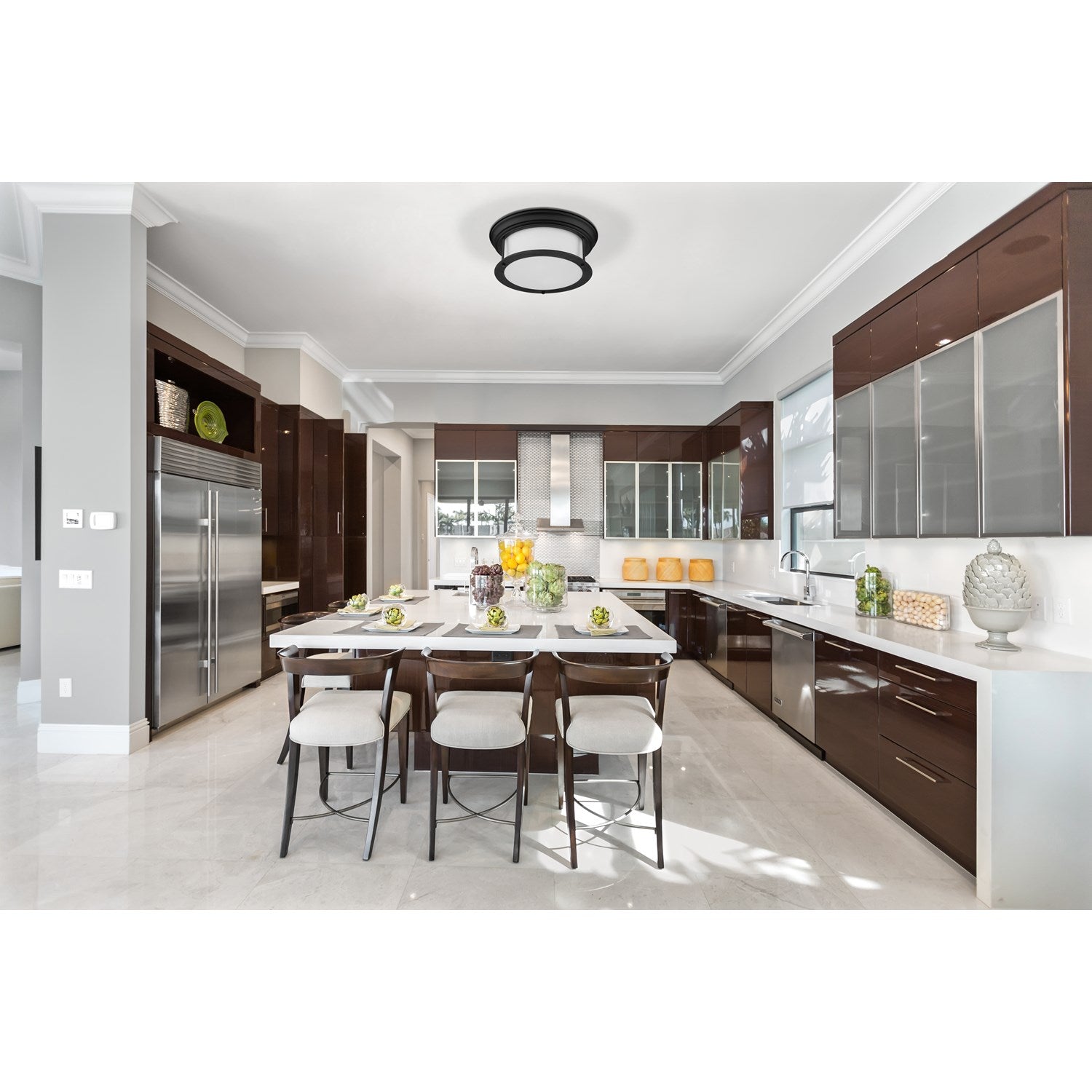 2 Light Flush Mount