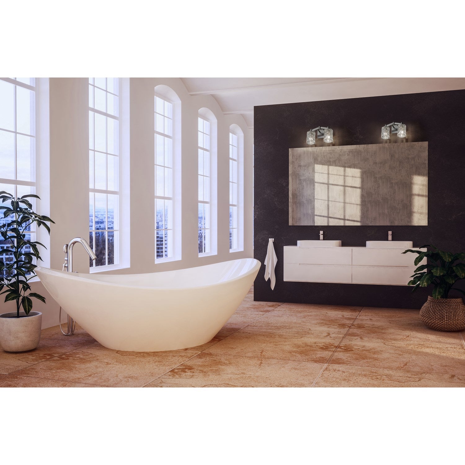 2 Light Vanity