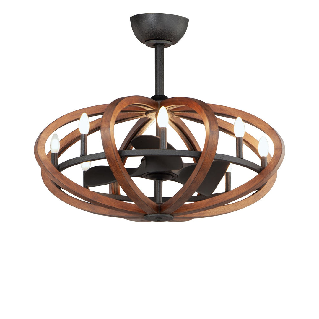 8-Light Wifi-Enabled Led Fandelight by Maxim