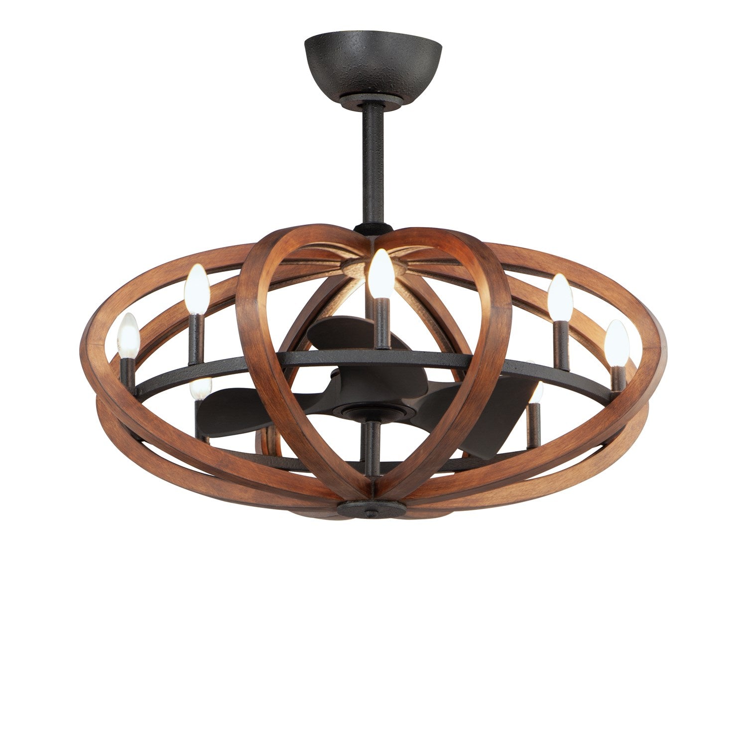 8-Light Wifi-Enabled Led Fandelight by Maxim