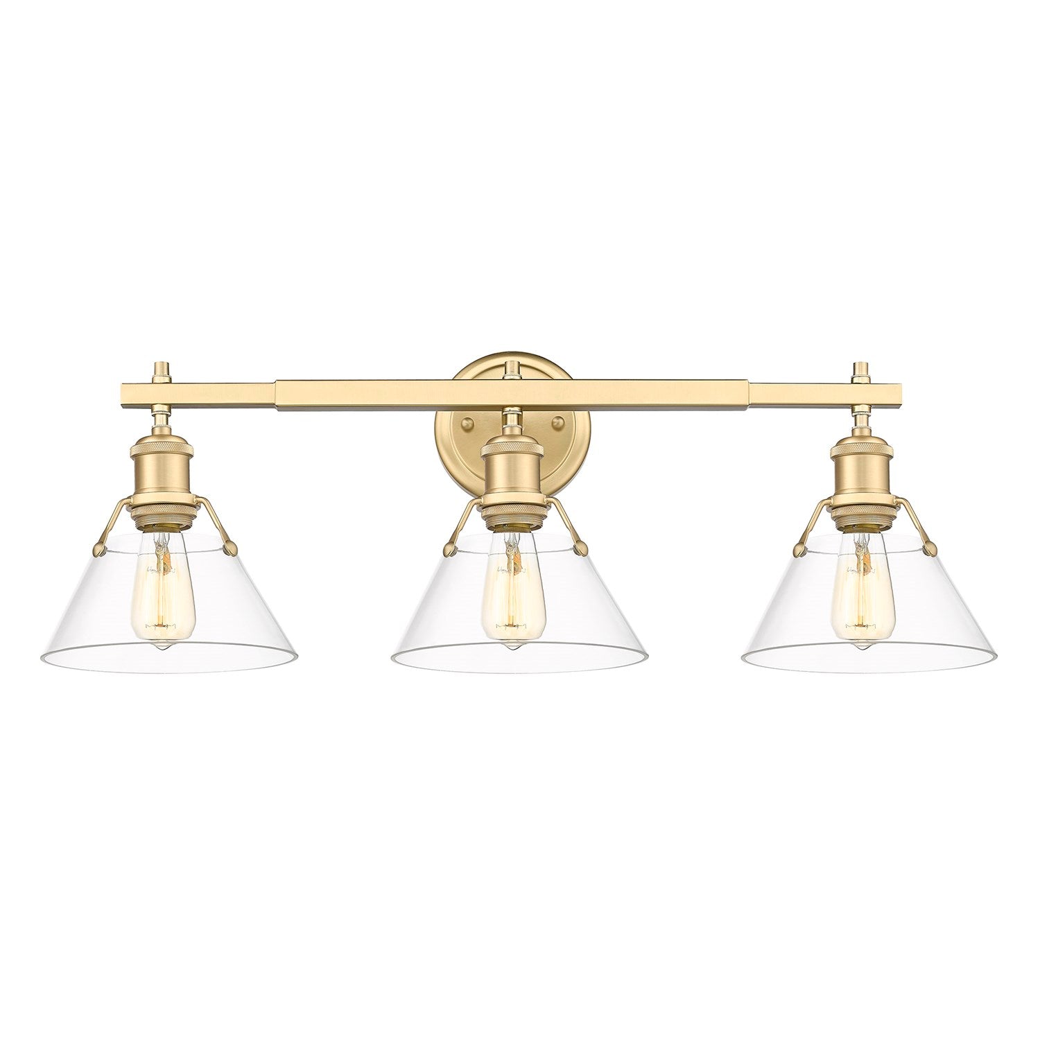 Orwell 3 Light Bath Vanity by Golden