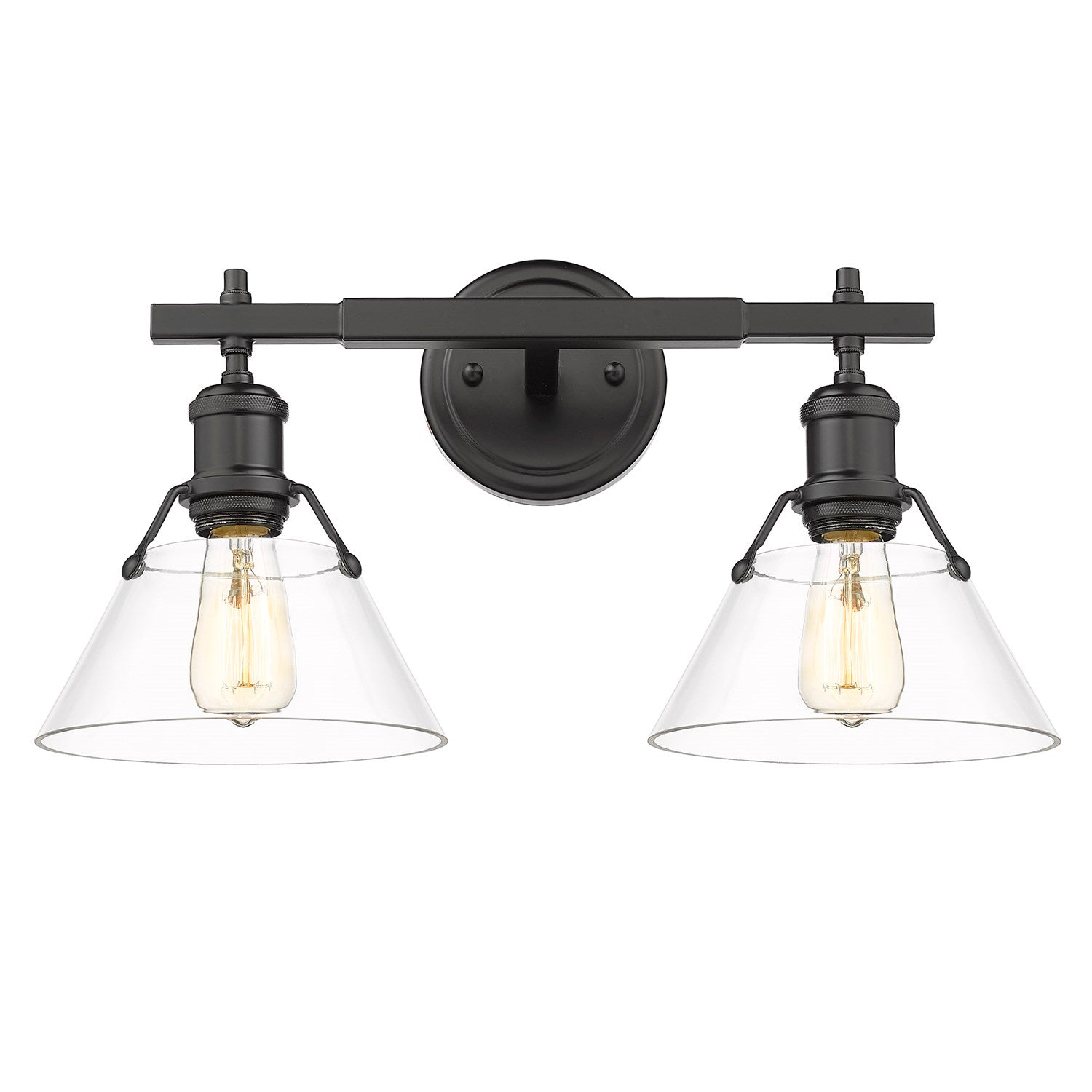Orwell 2 Light Bath Vanity by Golden
