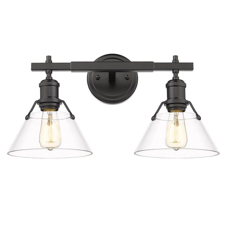 Orwell 2 Light Bath Vanity by Golden