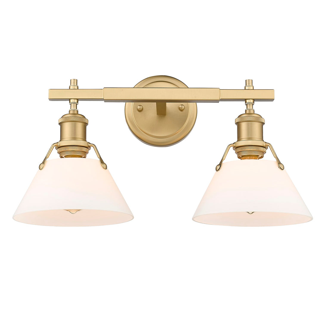 Orwell 2 Light Bath Vanity by Golden