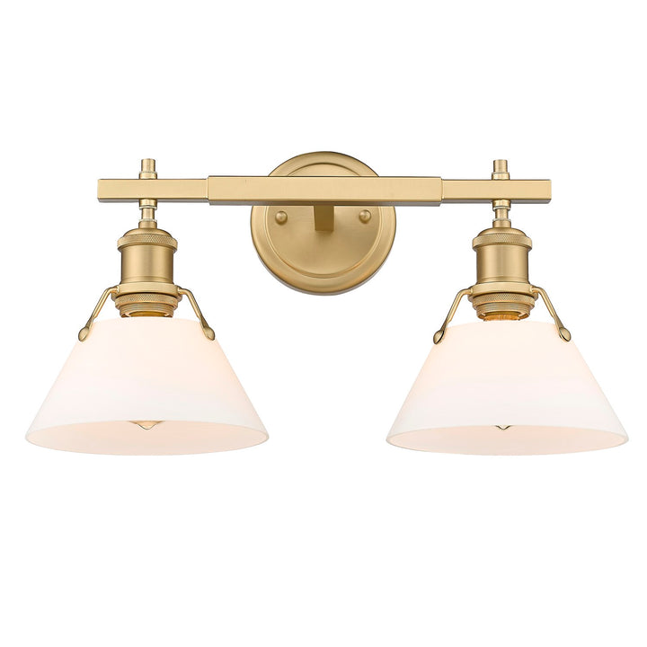Orwell 2 Light Bath Vanity by Golden