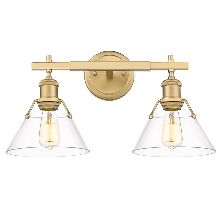 Orwell 2 Light Bath Vanity by Golden