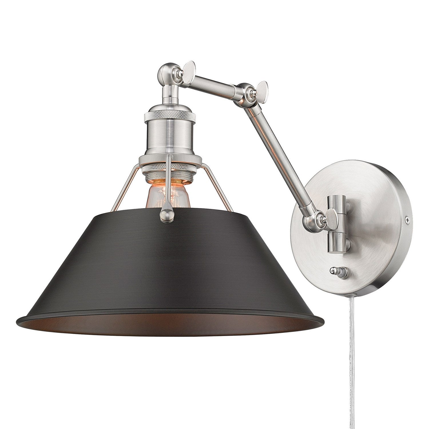 Orwell 1 Light Articulating Wall Sconce by Golden