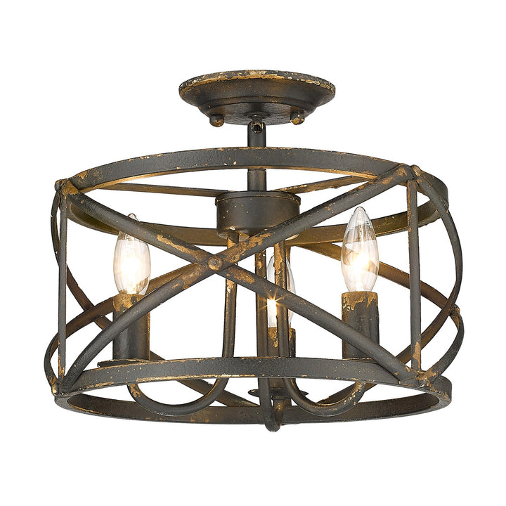 Alcott Semi-Flush by Golden