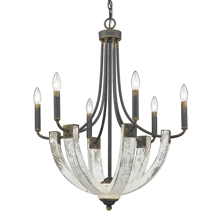 Elwood 6 Light Chandelier by Golden