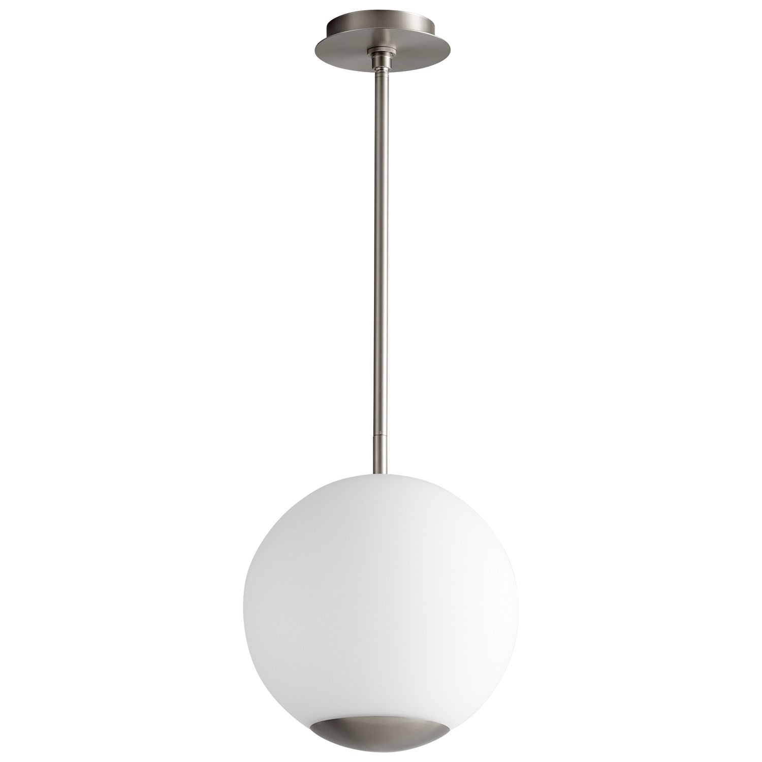 12in Opal Pend - Sn by Oxygen Lighting