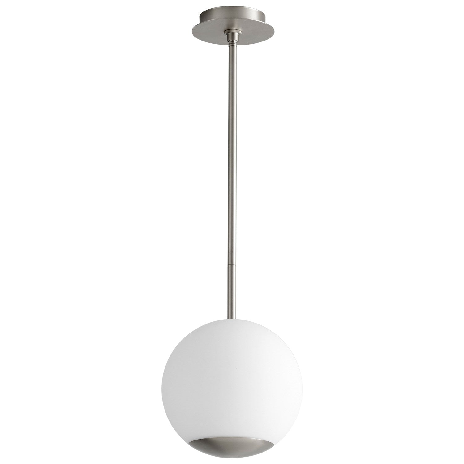 10in Opal Pend - Sn by Oxygen Lighting